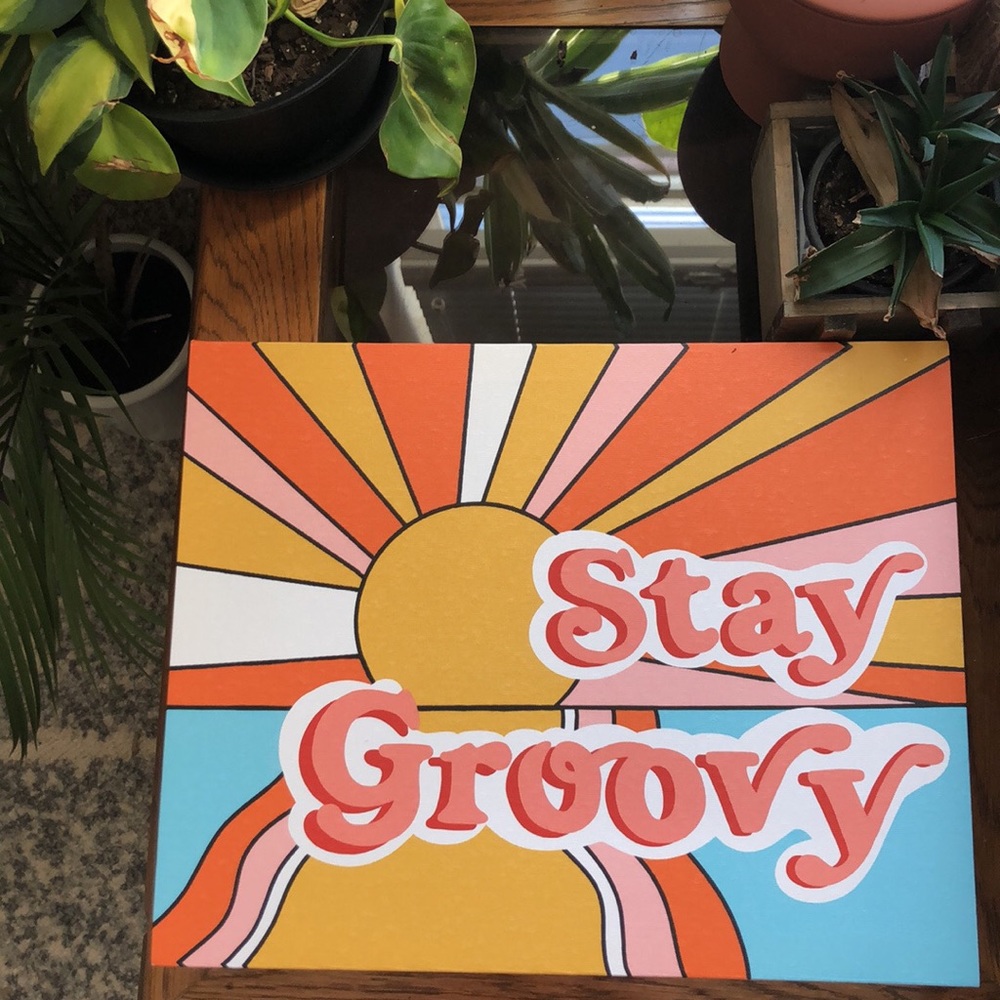 “Stay Groovy” Canvas Art